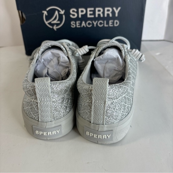 Sperry Crest Vibe Sneaker Shimmer Size 7.5 - Picture 3 of 11
